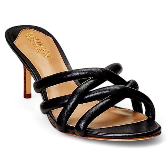 Lauren Ralph Lauren  Liliana Sandal (Black) Women S Shoes - Picture 1 of 9